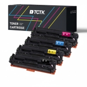 Kompatibler Ersatz für Multipack (4) Toner CMYK (Cyan/Magenta/Gelb/Schwarz) Kompatibel mit HP Color laserJet, LaserJet Pro, Laserjet Pro Canon LBP - Ersetzt 125A (CB541A) / 128A (CE321A) / CRG-716 (1979B002)